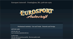 Desktop Screenshot of eurosportautocraft.com